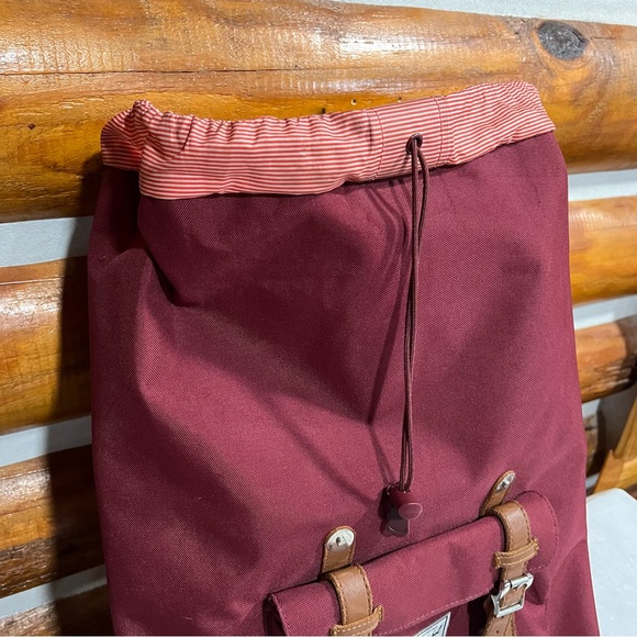 Herschel Supply Company Burgundy Backpack with Brown Accents - Picture 4 of 10